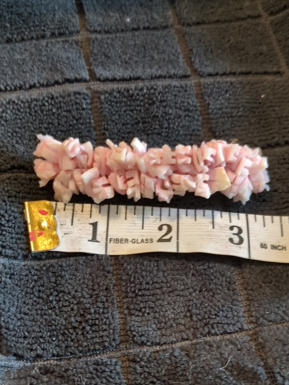 Pink Shell Chip Barrette - Picture 4 of 4